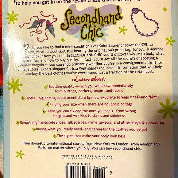 “Second hand Chic“ book paper back Comprehensive Treatise on recycling/thrifting - Picture 2 of 7